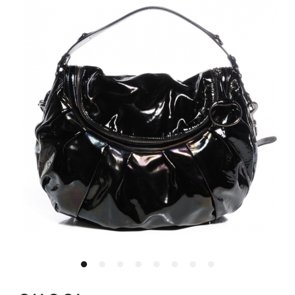 Gucci Iridescent Patent Leather Icon Bit Shoulder Bag - Picture 1 of 8